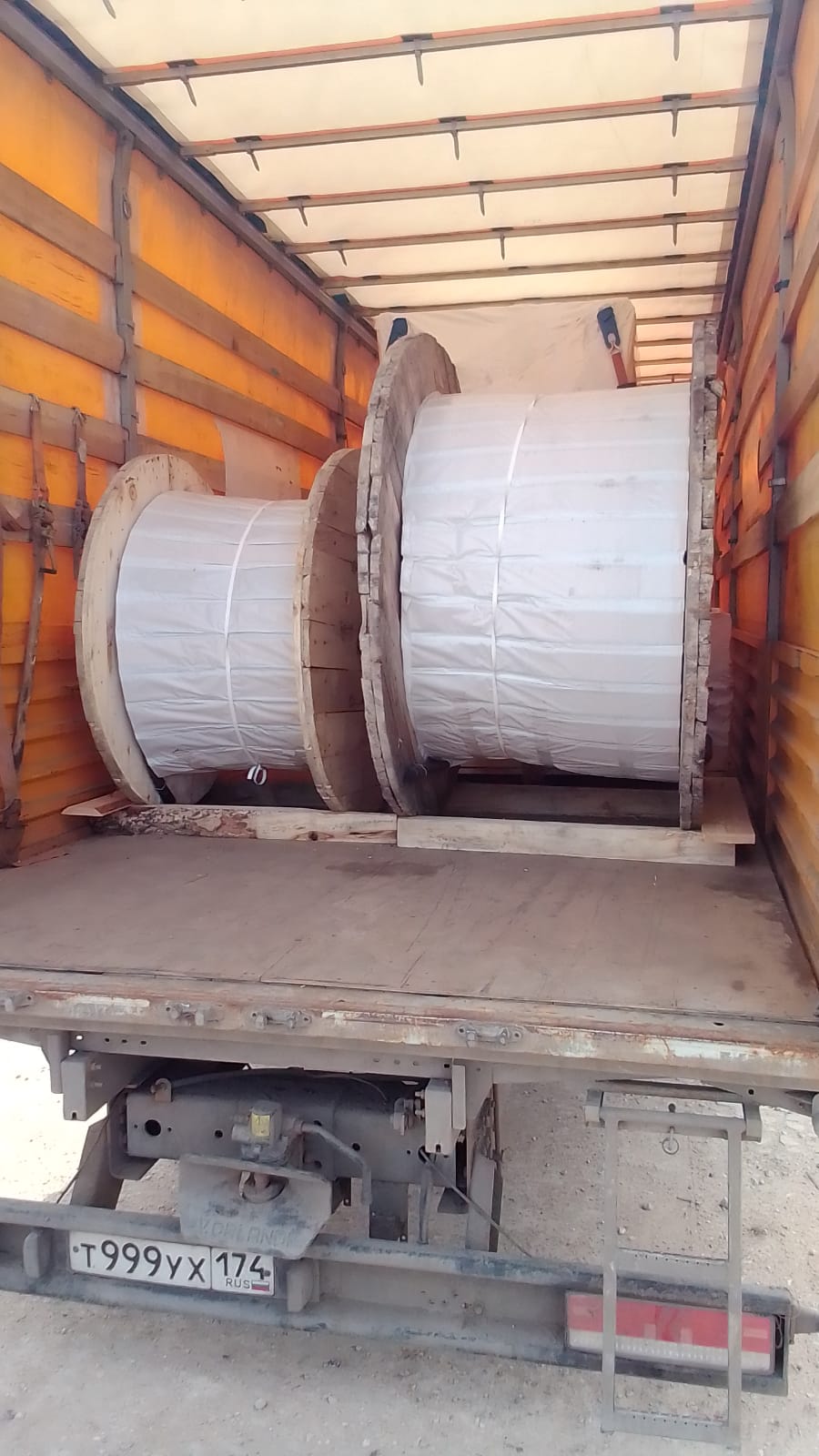 Кабель в барабанах из Сафоново, Ревда в Нефтеюганск